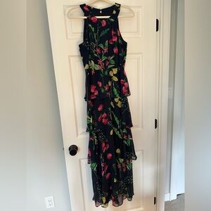 Tommy Hilfiger Navy Floral High Low Dress